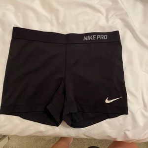 Nike pro spandex with gray waist band